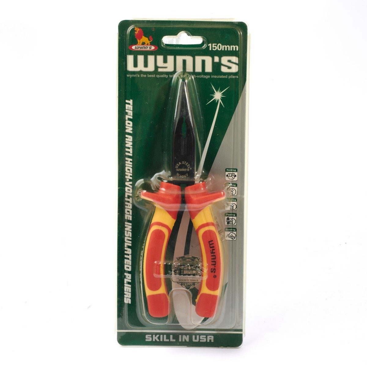 W106V คีมปากแหลมไฟฟ้าแรงดันสูง 6"