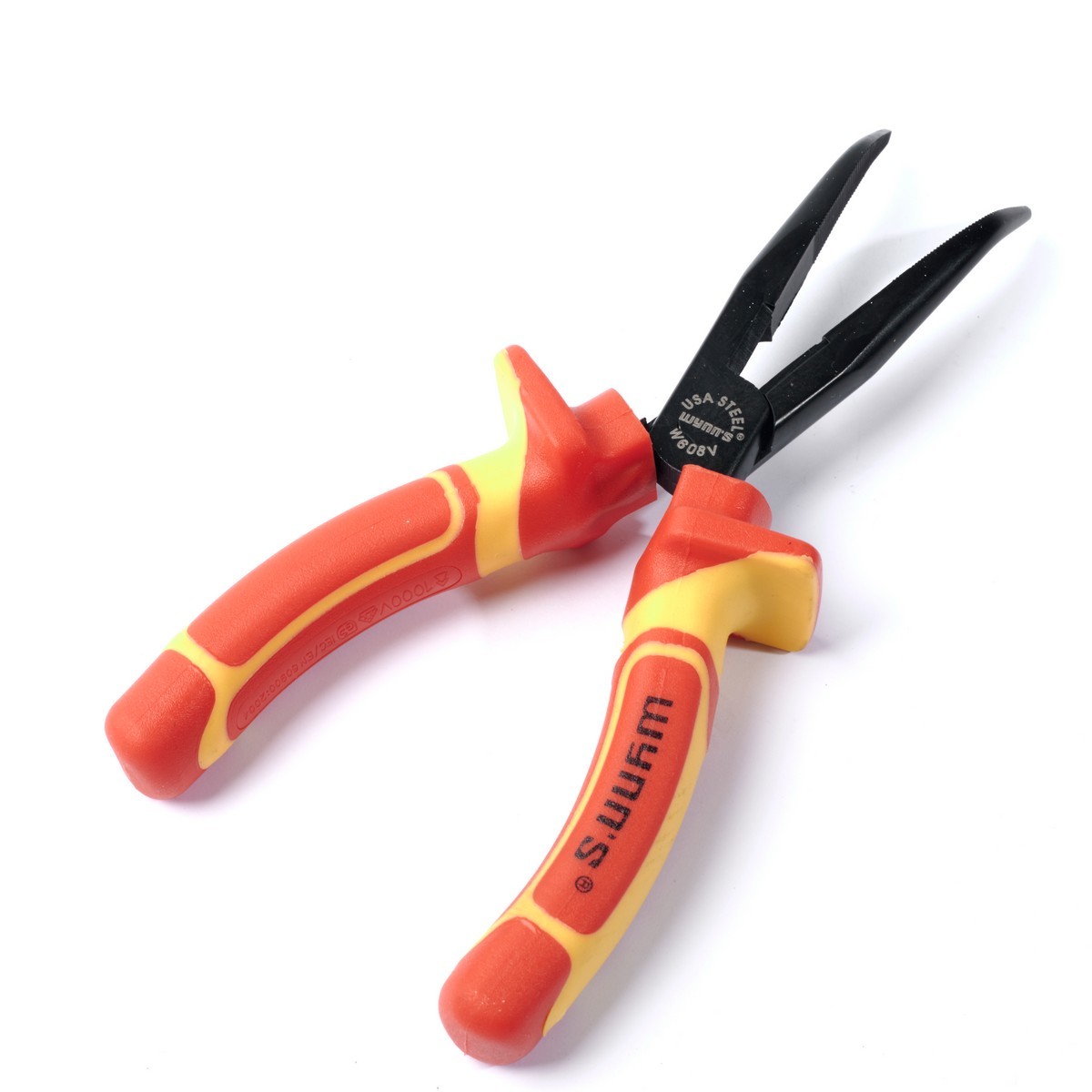 W608V คีมปากแบนไฟฟ้าแรงดันสูง 8 1/2"