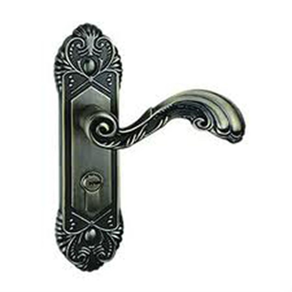 ชุดมือจับก้านโยกประตูลายหลุยส์ สีรมดำ