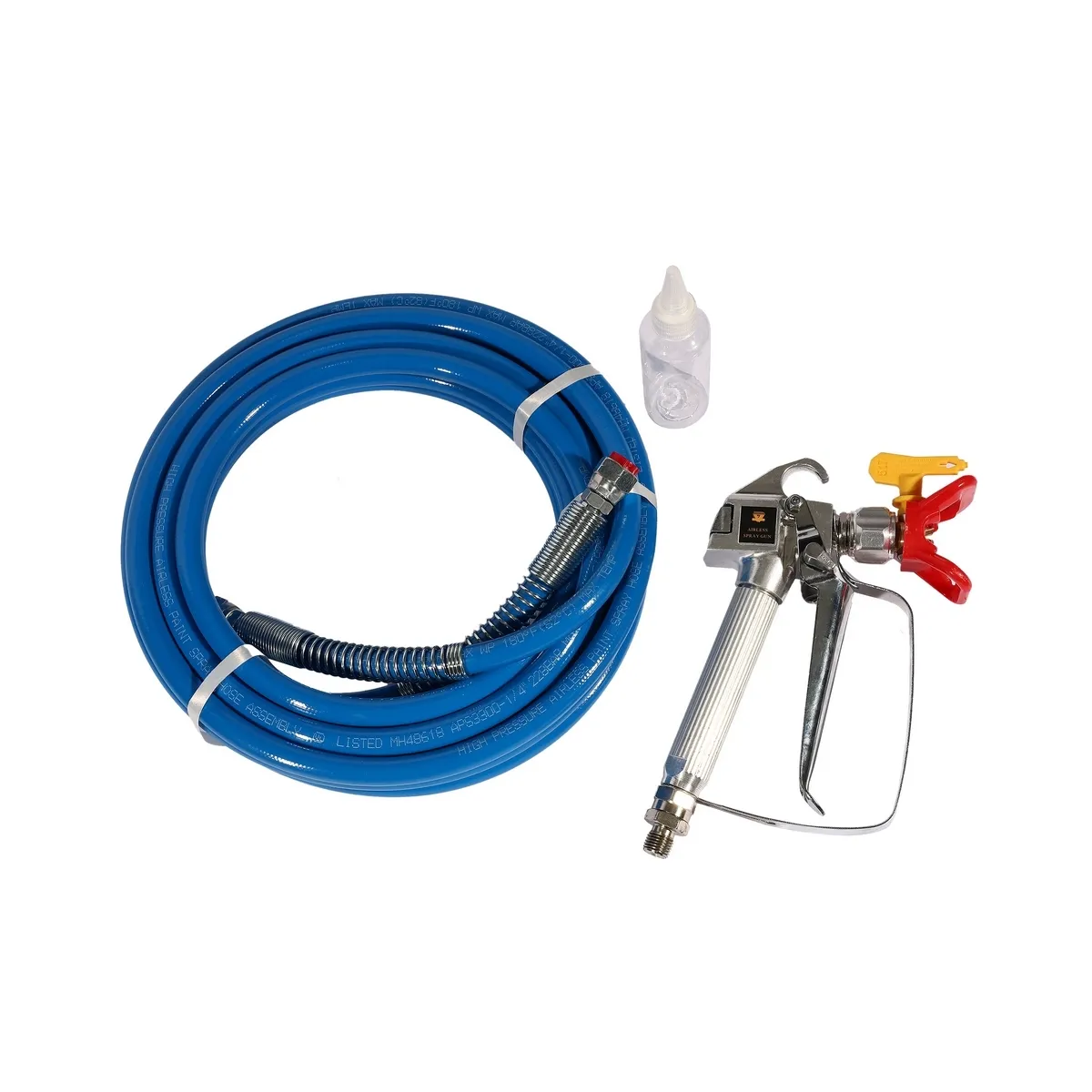 WUFU เครื่องพ่นสีแบบ Airless รุ่น P-150C กำลังไฟ 1000 วัตต์ แรงดันไฟ 230 โวลต์ แรงดันสูงสุด 165 บาร์ ปริมาณสีสูงสุด 1400 มิลลิลิตร/นาที เหมา