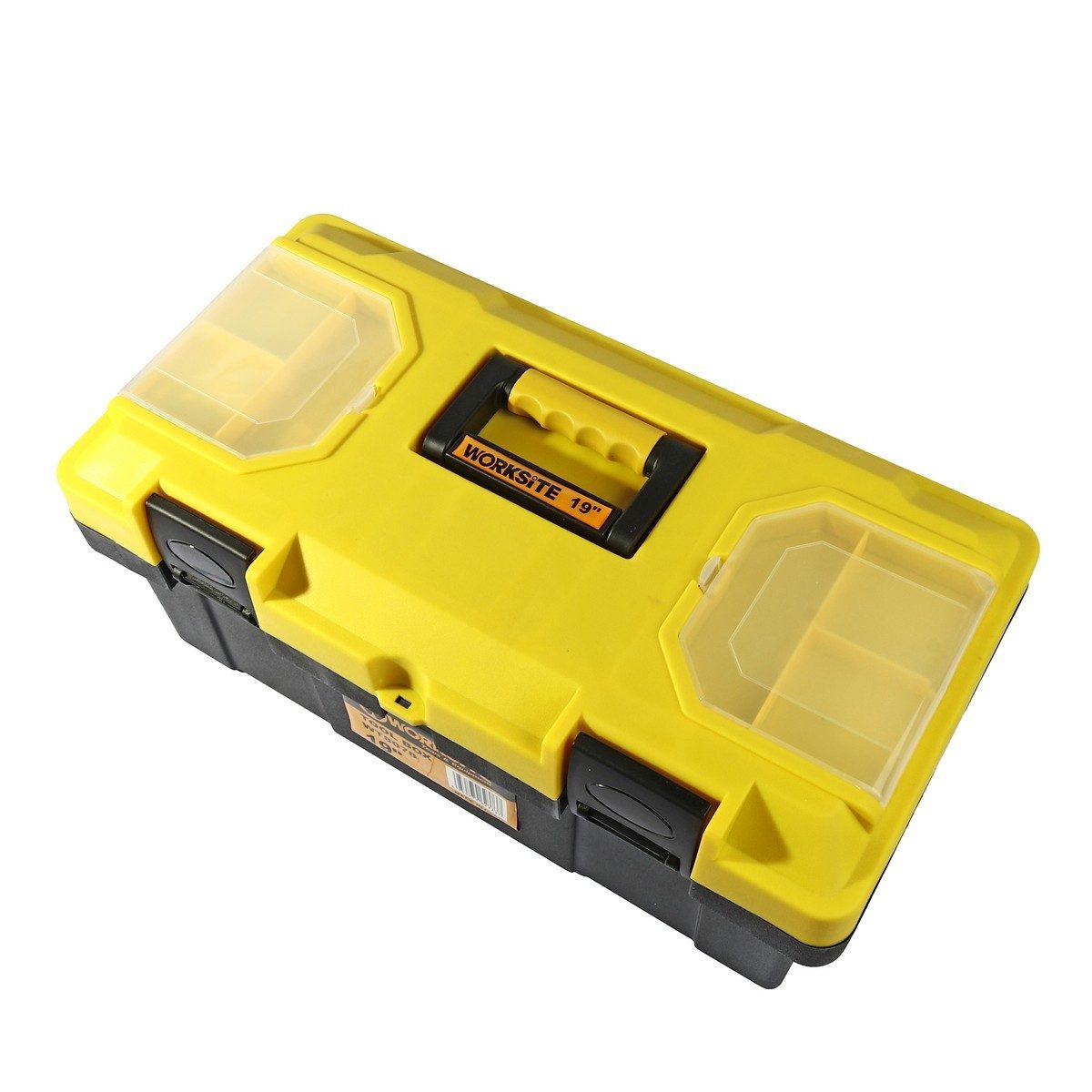 WORKSITE กล่องเครื่องมือพลาสติก ขนาด 19 นิ้ว รุ่น WT8078 ผลิตจากวัสดุพลาสติก PP แข็งแรง ทนทาน (เวิร์คไซต์)