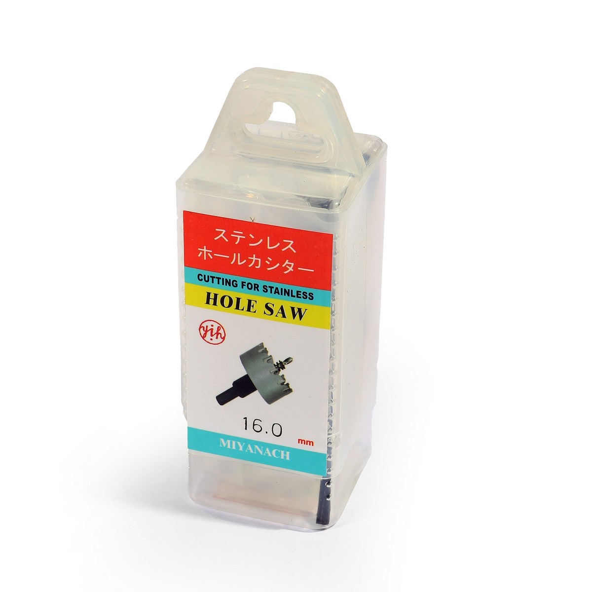 YIH (ML-16) โฮลซอร์ ขนาด 16 มิล HOLE SAW เจาะเหล็ก เจาะสแตนเลส  คาร์ไบด์ T.C.T / MADE IN TAIWAN