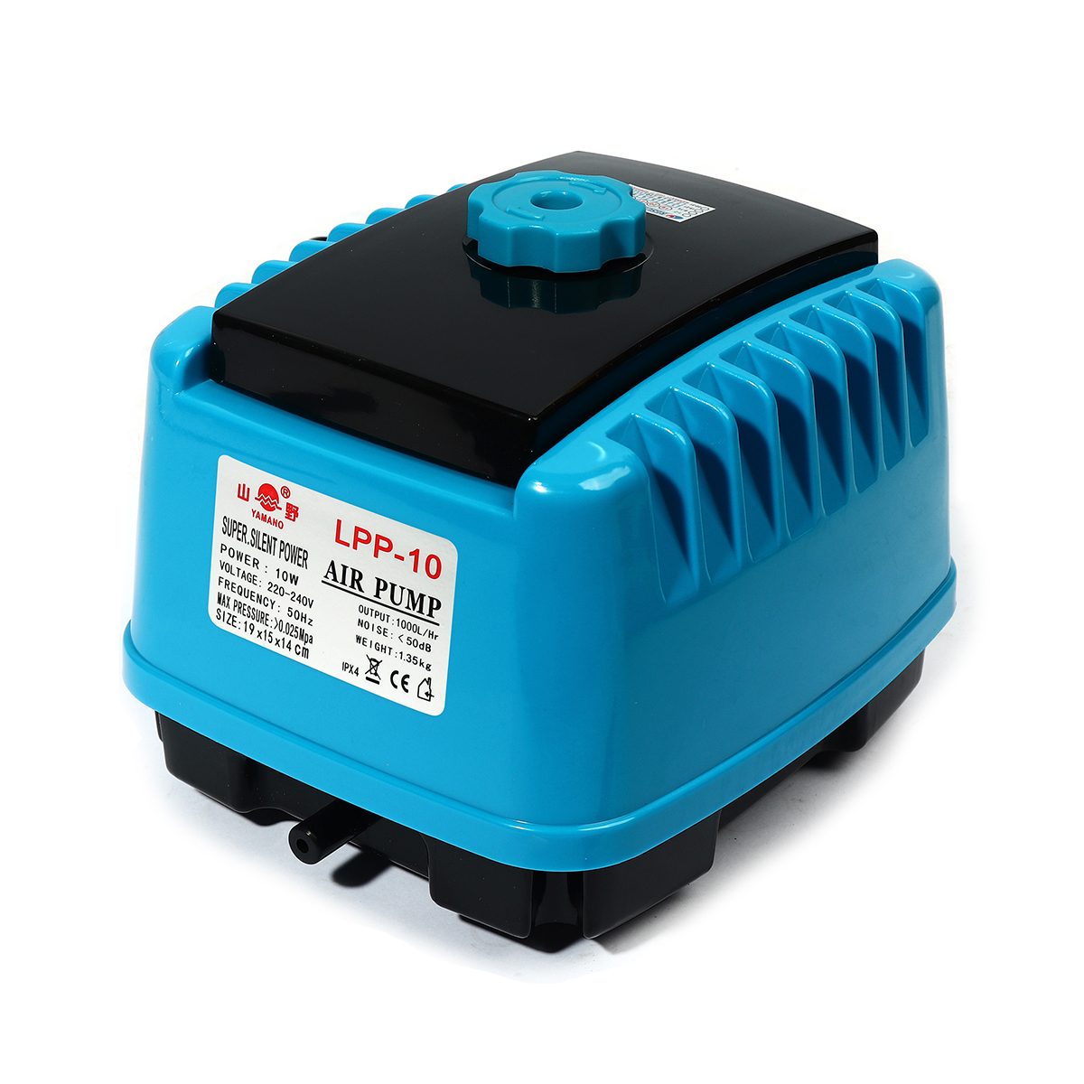 ปั๊มลมไดอะเฟรม ยามาโน่ (YAMANO) รุ่น LPP-10 (AP-15) กำลังไฟ 10 วัตต์ กำลังปั๊ม 1,000 ลิตร/ชม.