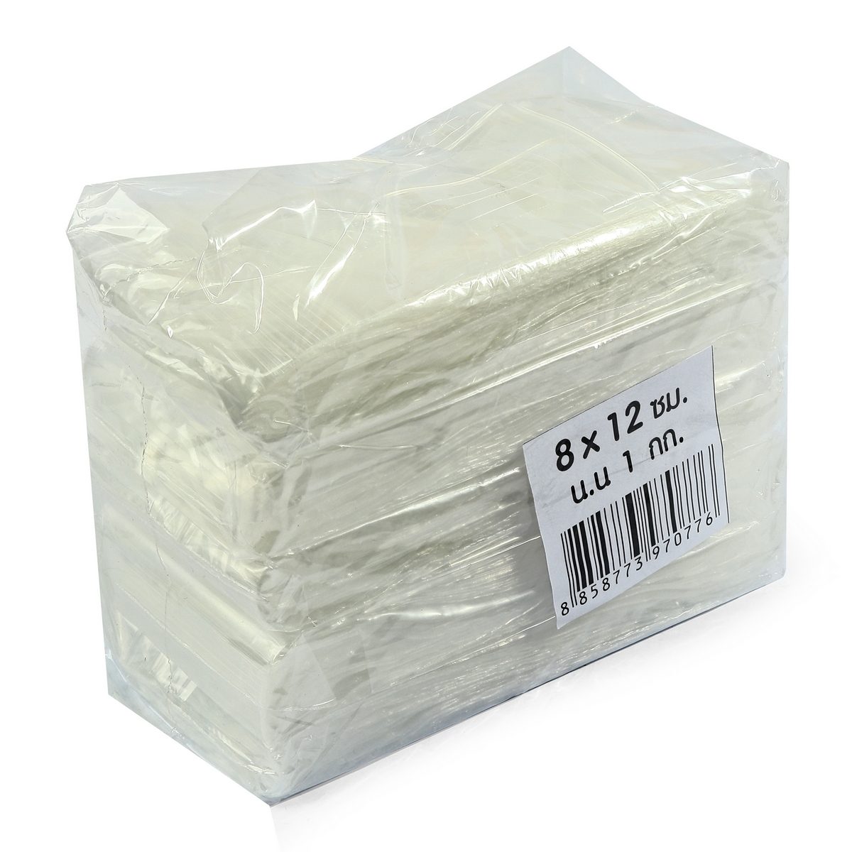 ถุงซิปใส ถุงซิปอเนกประสงค์ ขนาด 8X12 ซม. หนา 70 ไมครอน (0.070 มม.) ซีลด้านข้างแข็งแรง ไม่ขาดง่าย ล็อคแน่น (จำหน่าย 1 กิโลกรัม)