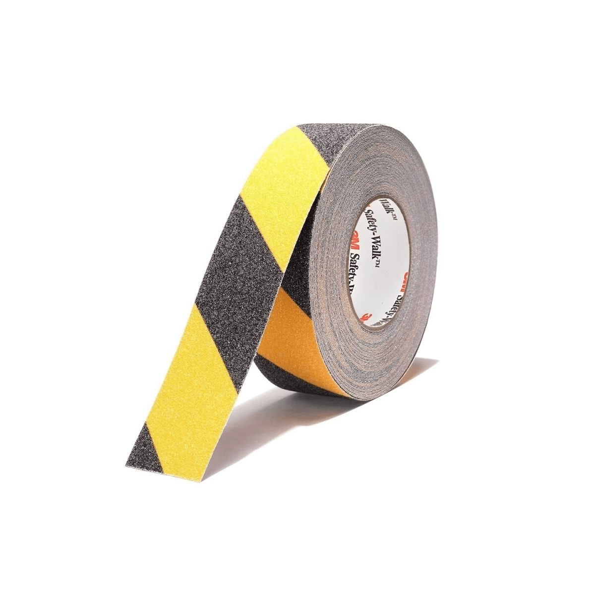 613 เทปกันลื่นหยาบมาก ขนาด 1"X60FT (สี เหลือง-ดำ) วัสดุเม็ดแร่ขนาดเล็ก และหยาบมากบนแผ่นเรซิ่น พื้นผิวเม็ดแร่แข็งแรง ทนทาน เหมาะกับบริเวณพื้น