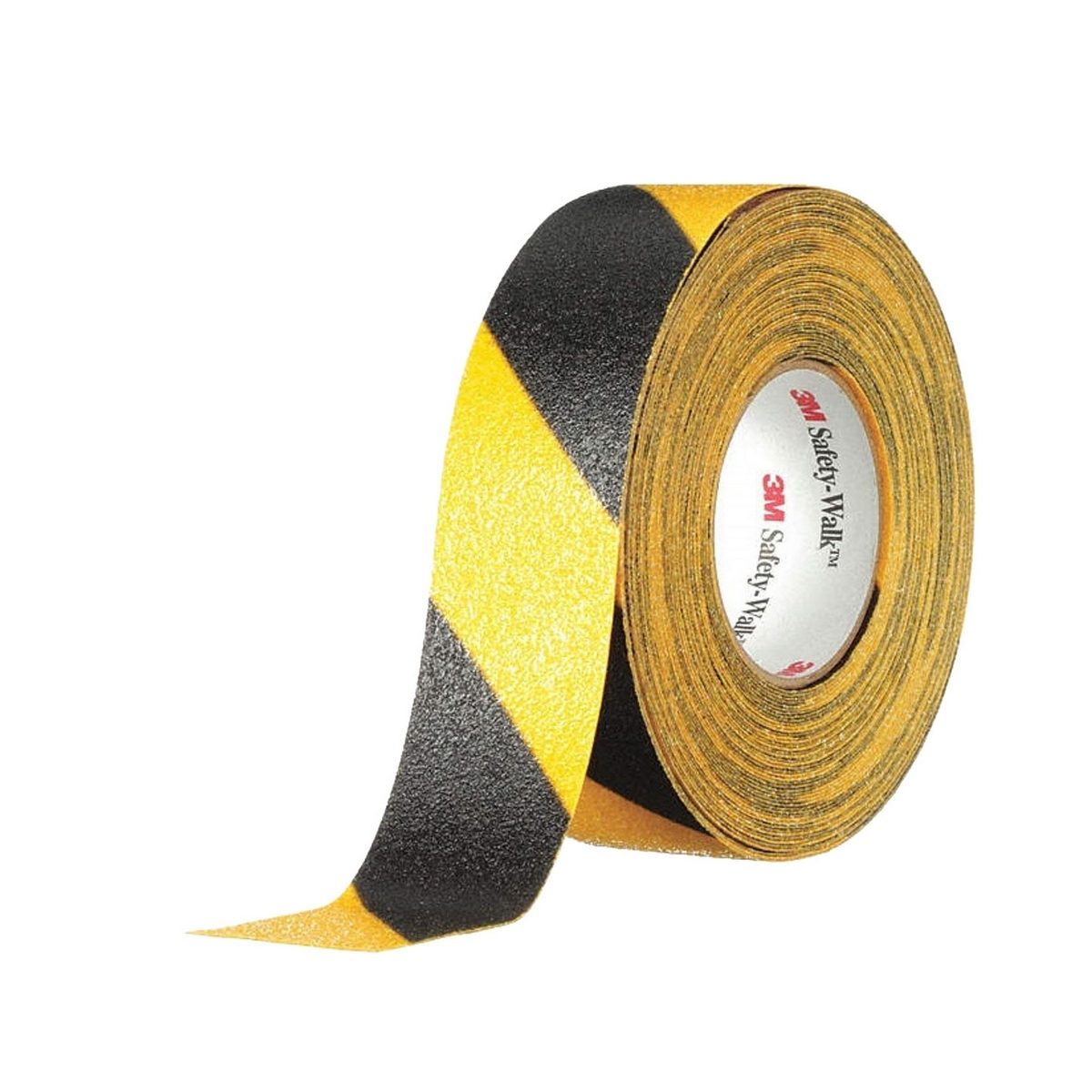 613 เทปกันลื่นหยาบมาก ขนาด 2"X60FT (สี เหลือง-ดำ) วัสดุเม็ดแร่ขนาดเล็ก และหยาบมากบนแผ่นเรซิ่น พื้นผิวเม็ดแร่แข็งแรง ทนทาน เหมาะกับบริเวณพื้น
