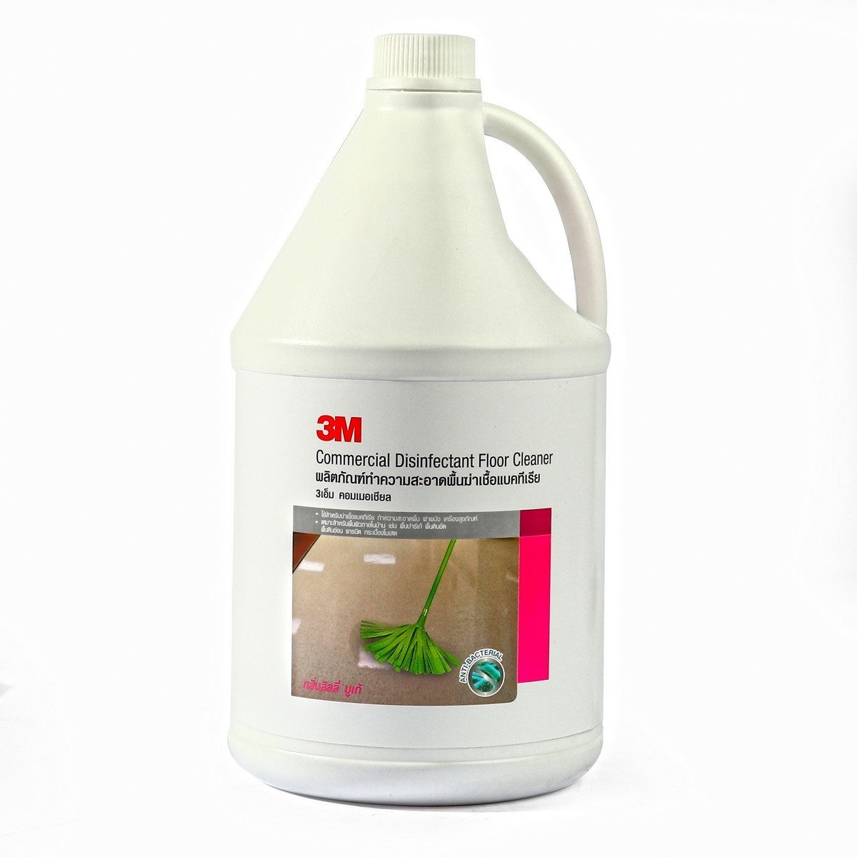3M น้ำยาทำความสะอาดพื้นและฆ่าเชื้อ 3.8 ลิตร รุ่น COMMERCIAL ช่วยขจัดคราบสกปรก และกลิ่นที่ไม่พึงประสงค์ ให้กลิ่นหอม (3 เอ็ม)