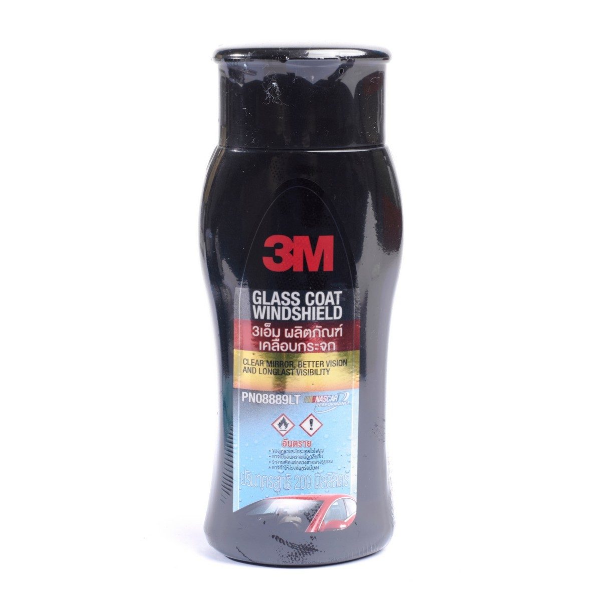 น้ำยาเคลือบกระจก 3M รุ่น PN08889LT ขนาด 200 มิลลิลิตร ป้องกันการเกาะตัวของหยดน้ำบนกระจกและเพิ่มประสิทธิภาพในการมองเห็นขณะฝนตก