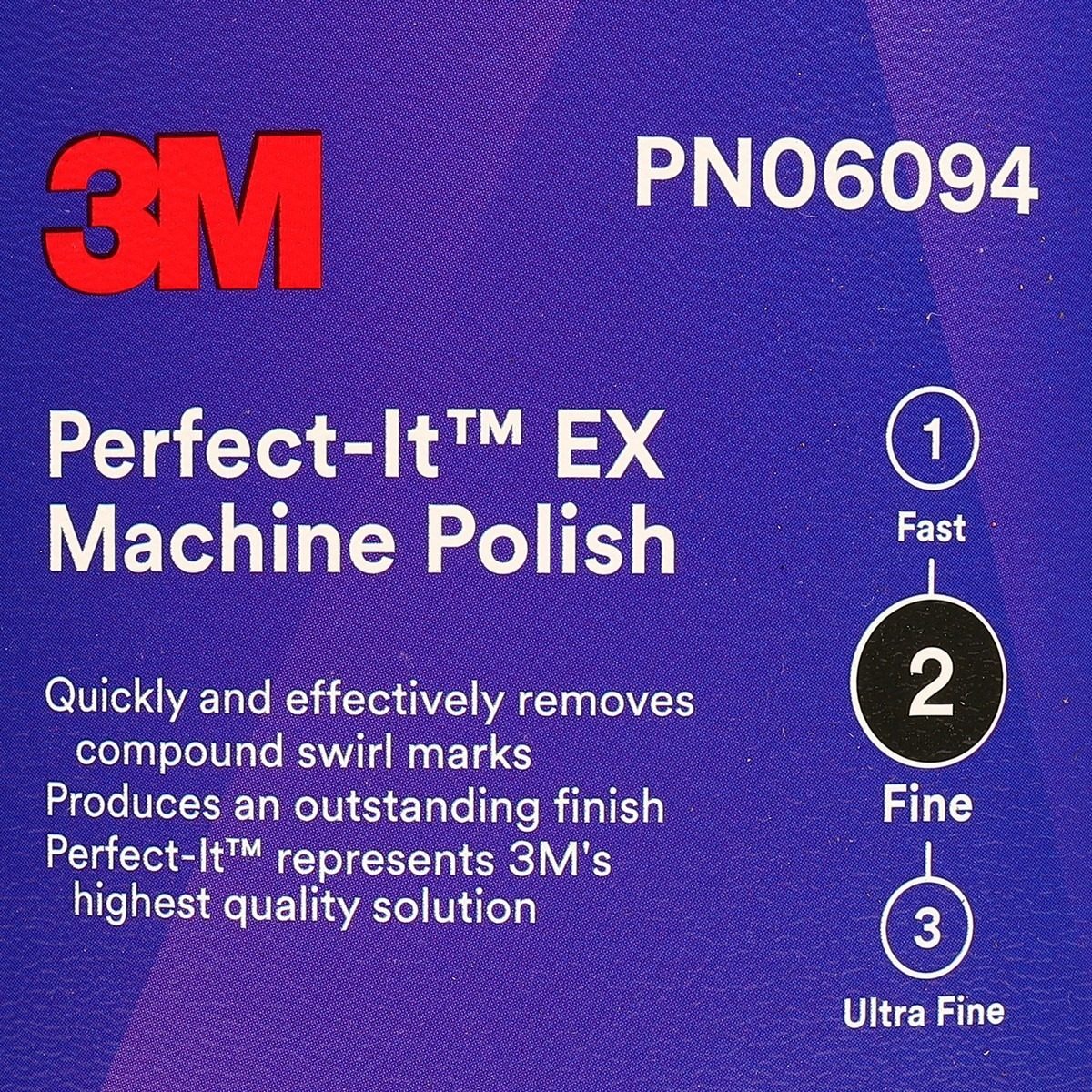 3M น้ำยาขัดละเอียด #2 ฝาดำ ขนาด 946 มล. รุ่น PERFECT-IT 06094 เหมาะสำหรับการลบรอยขนแมว และลบรอยวน สามารถชักเงาผิวสี และลบรอยวนจากขนแกะได้ (3