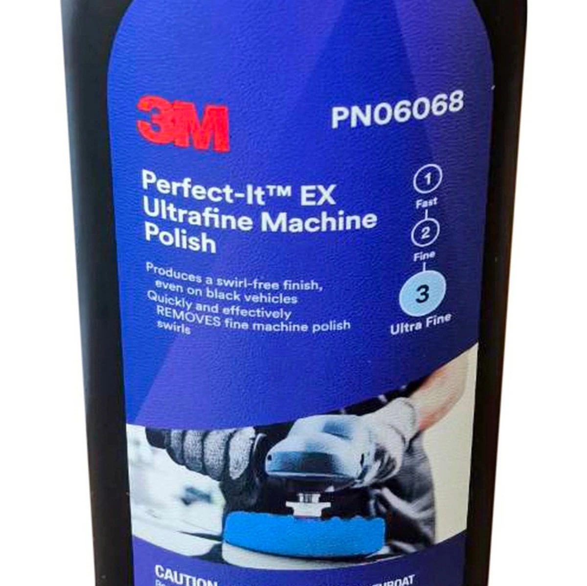 3M น้ำยาขัดเงา #3 ฝาฟ้า ขนาด 946 มล. รุ่น PERFECT-IT 06068 เหมาะสำหรับรถสีเข้ม ใช้ลบรอยที่เกิดจากขั้นตอนขัดละเอียด (3 เอ็ม)