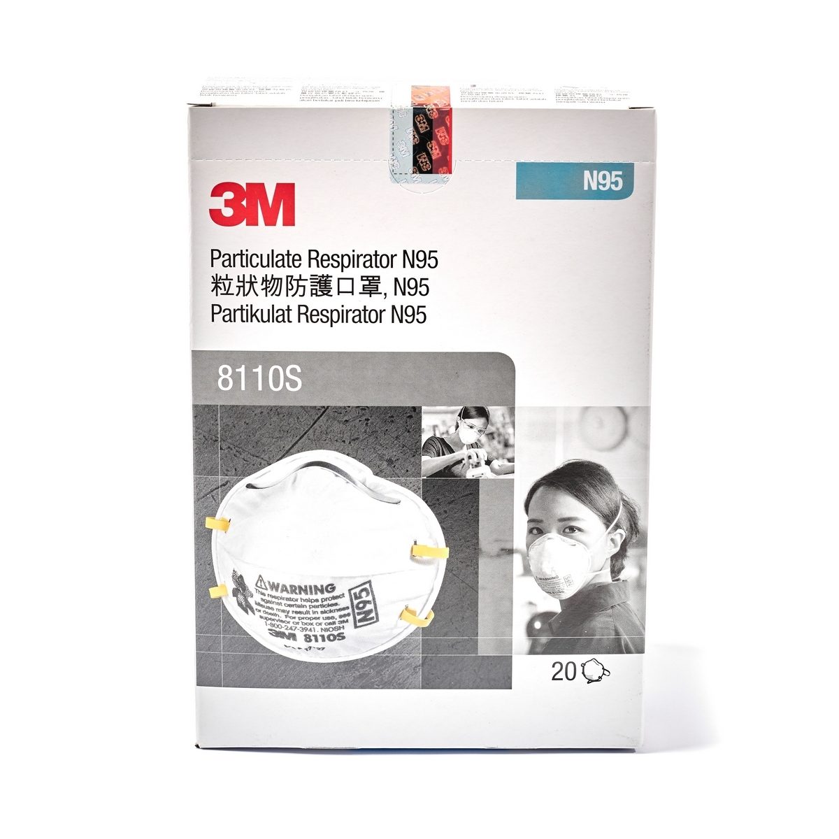 NO.8110SN95หน้ากากป้องกันฝุ่น(20PCS/BOX)