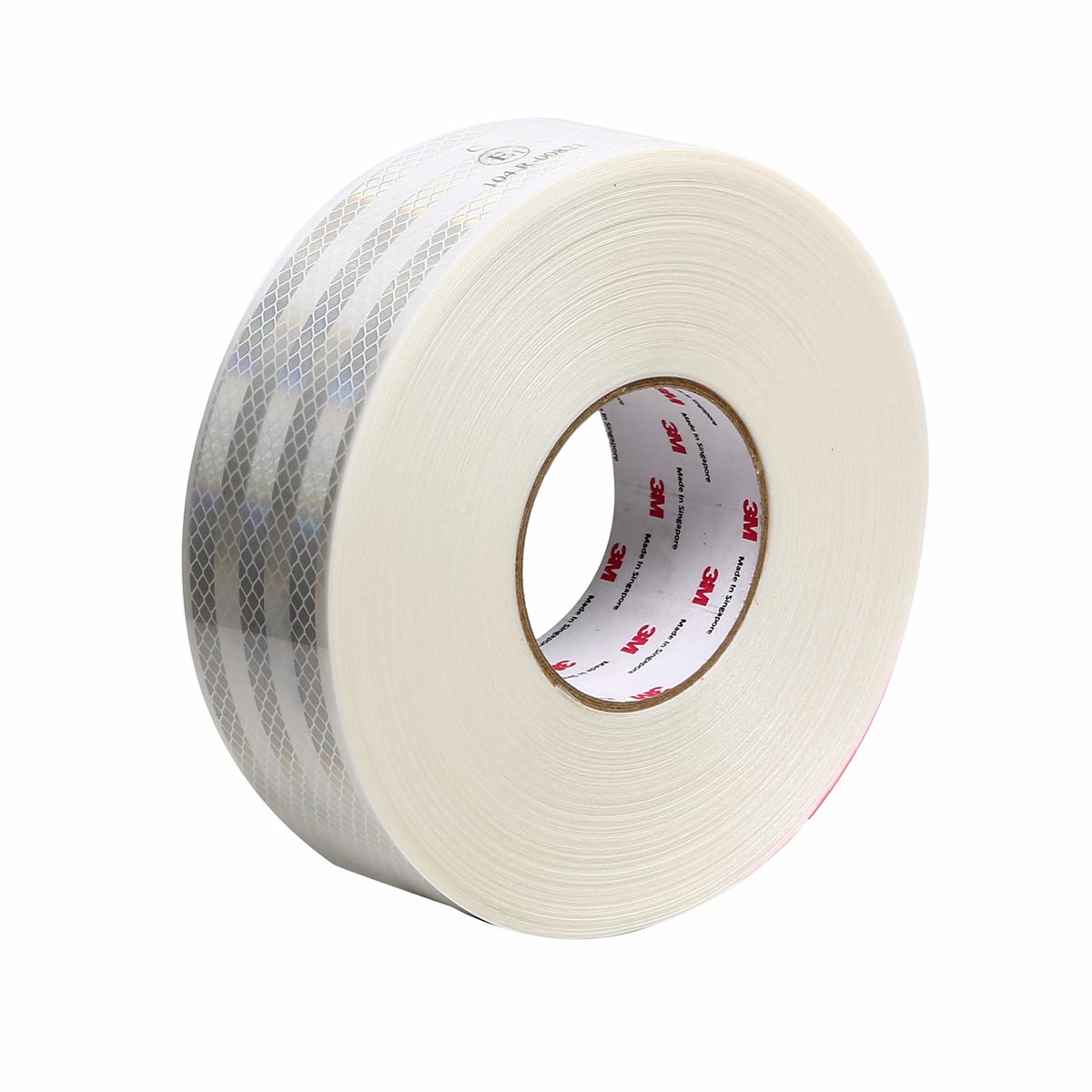 เทปสะท้อนแสงติดรถ สีขาว 53.5MM X 50M